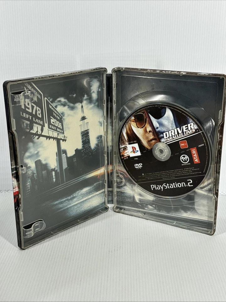 Driver Parallel Lines Steelbook Playstation 2 Ps2 Game Fair Condition No Manual - Image 3 of 4