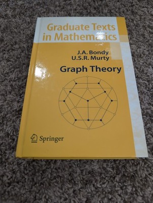 Graph Theory by Murty and Bondy (2008, Hardcover) Brand New