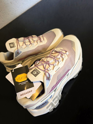 KAILAS FUGA Damen Wanderschuhe EUR 41 Lila/Beige Mesh Vibram Megagrip