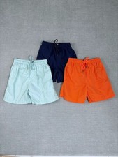 Real Essentials Boys Swim Shorts 3-Pack Navy/Orange/Mint Green Sizes XS-S