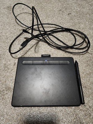 Wacom Intuos S Wireless Drawing Graphics Tablet - Black