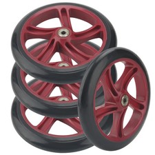 4 Pack 8 Inch Scooter Replacement Wheels, Adult Teen Kick Scooter Wheels Soli...