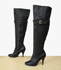 tolle faith Highheel Overknee Stiefel Gr. 37 echtes Leder rote Sohle