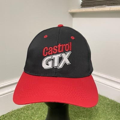 Castrol Hat Snapback Black Red GTX Drive Hard Racing Motor Oil Logo Casual Men