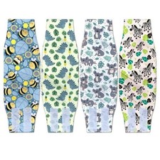 4 PK Reusable Dog Diapers Washable Male Puppy Belly Bands Super-Absorbent Wraps