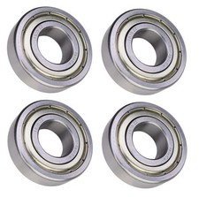  4 Each 1635-ZZ Shielded Radial Ball Bearing 3/4 ID X 1-3/4 OD X 1/2 Wide