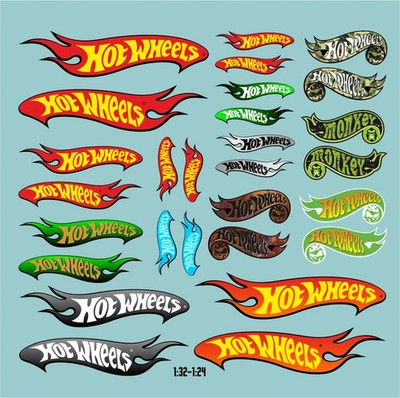 Waterslide Decal 1:32 1:24 Hotwheels Slotcar Racing Modellbau USA V8 Muscle Cars