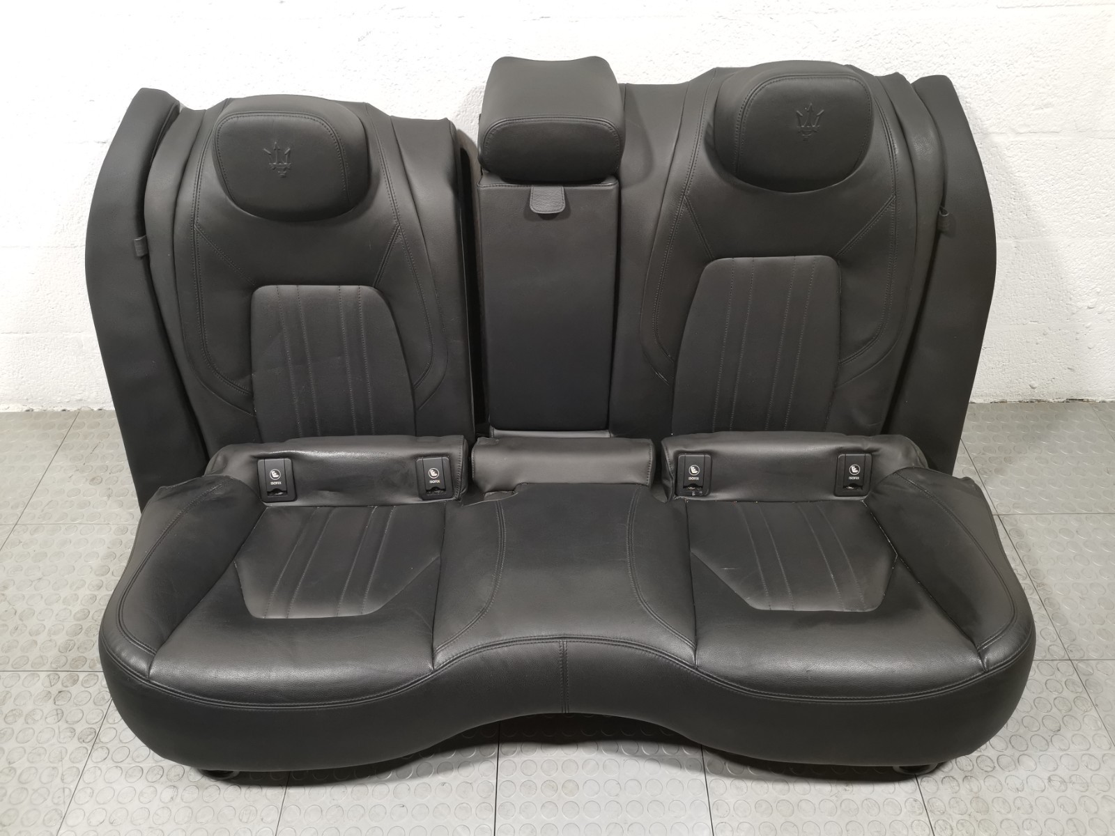 Maserati Ghibli S Q4 2015 Front Rear Left Right Black Leather Seats Set OEM