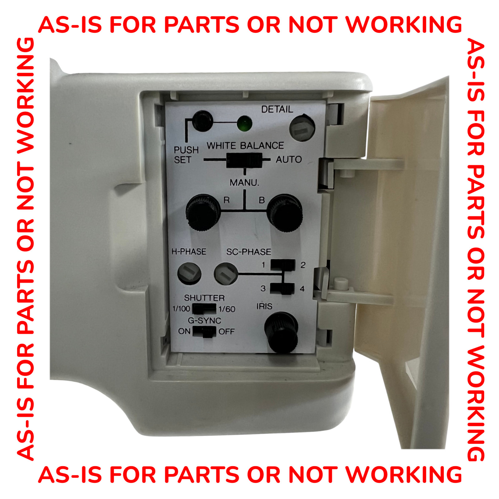 Elmo EV-500AF Visual Presenter Document Video Projector w Case 4 Parts or Repair