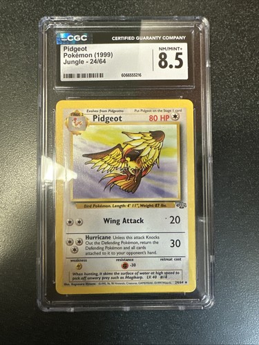 Pidgeot (Unlimited) graded CGC 8.5 for sale on eBay