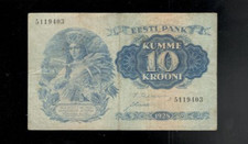 Estonia, 1928, 10 Krooni, P-63, CRISP F-VF!