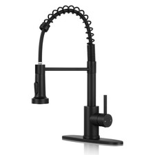 Kitchen Faucet with Pull Down Sprayer,Commercial Single Handle Stainless Stee...