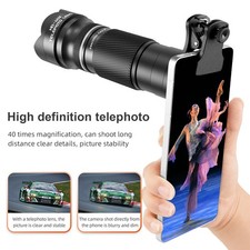 40X Zoom Lens With Tripod Phone Telephoto Lens Phone Telescope Phone Camera AP9