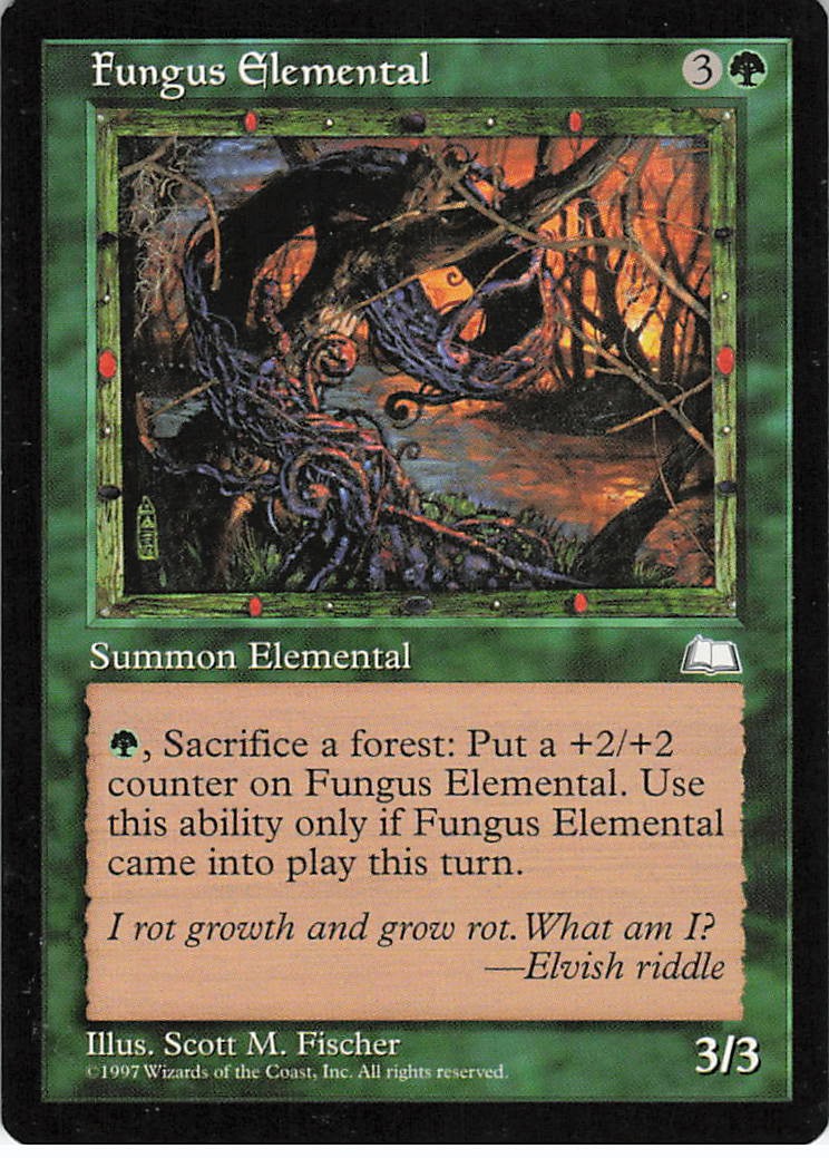 Fungus Elemental Rare Weatherlight Magic: The Gathering LP