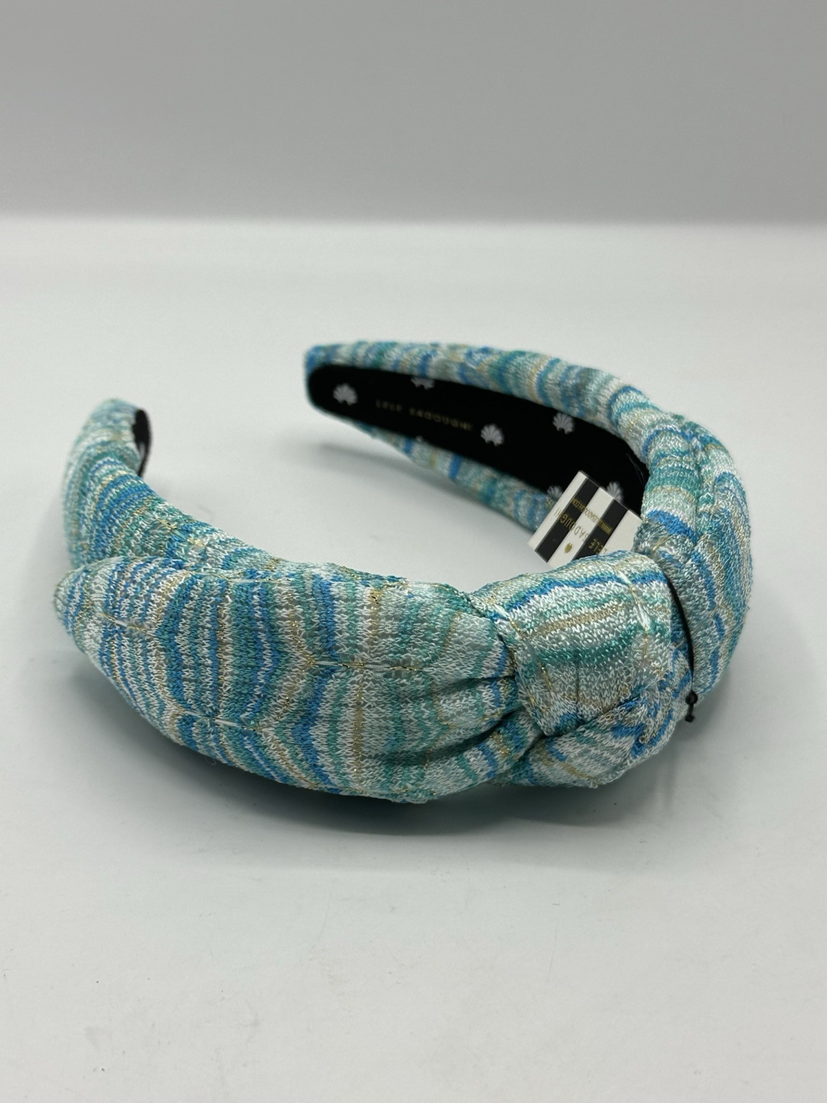Lele SADOUGHI Veronica  Blue Patterned Headband Ne without tags s-l1200.jpg main image 2