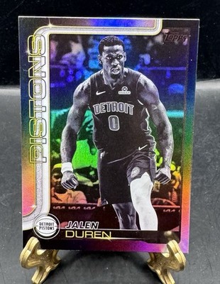 2025-26 Topps Jalen Duren Blackout #41 Detroit Pistons Black Friday Flagship
