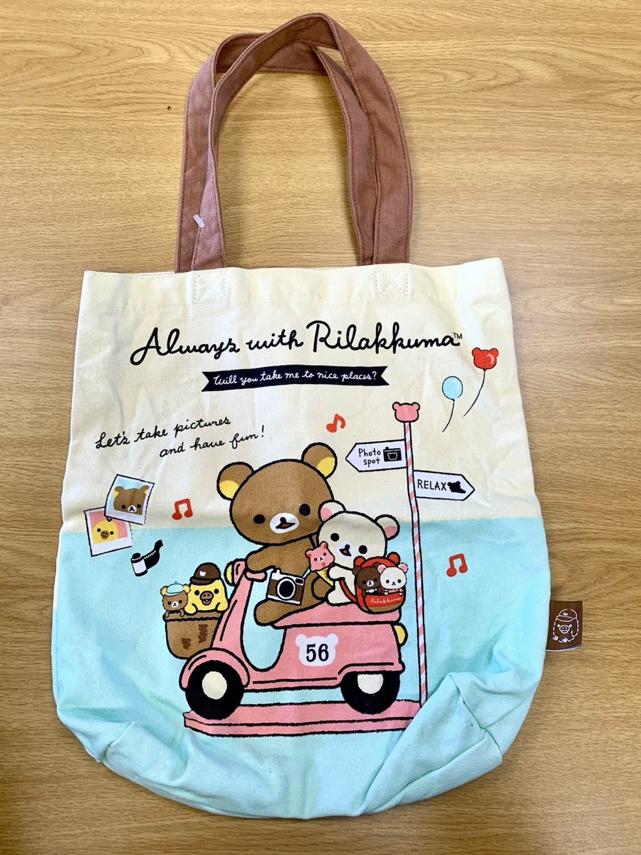Always with Rilakkuma Korilakkuma Canvas Tote Bag San-X Kawaii | eBay