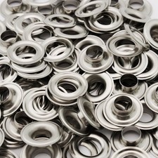 C.S. Osborne Stainless Steel Grommets With Washers SS-2 3/8 Hole 144 Sets