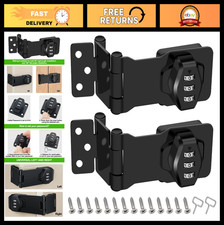 2 Pack Password Rotary Hasp Locks - 304 Stainless Steel Cabinet  Drawer Securit