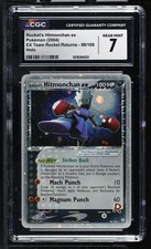CGC 7 NM Rocket's Hitmonchan ex 98/109 Holo EX Team Rocket Returns Carta Pokemon