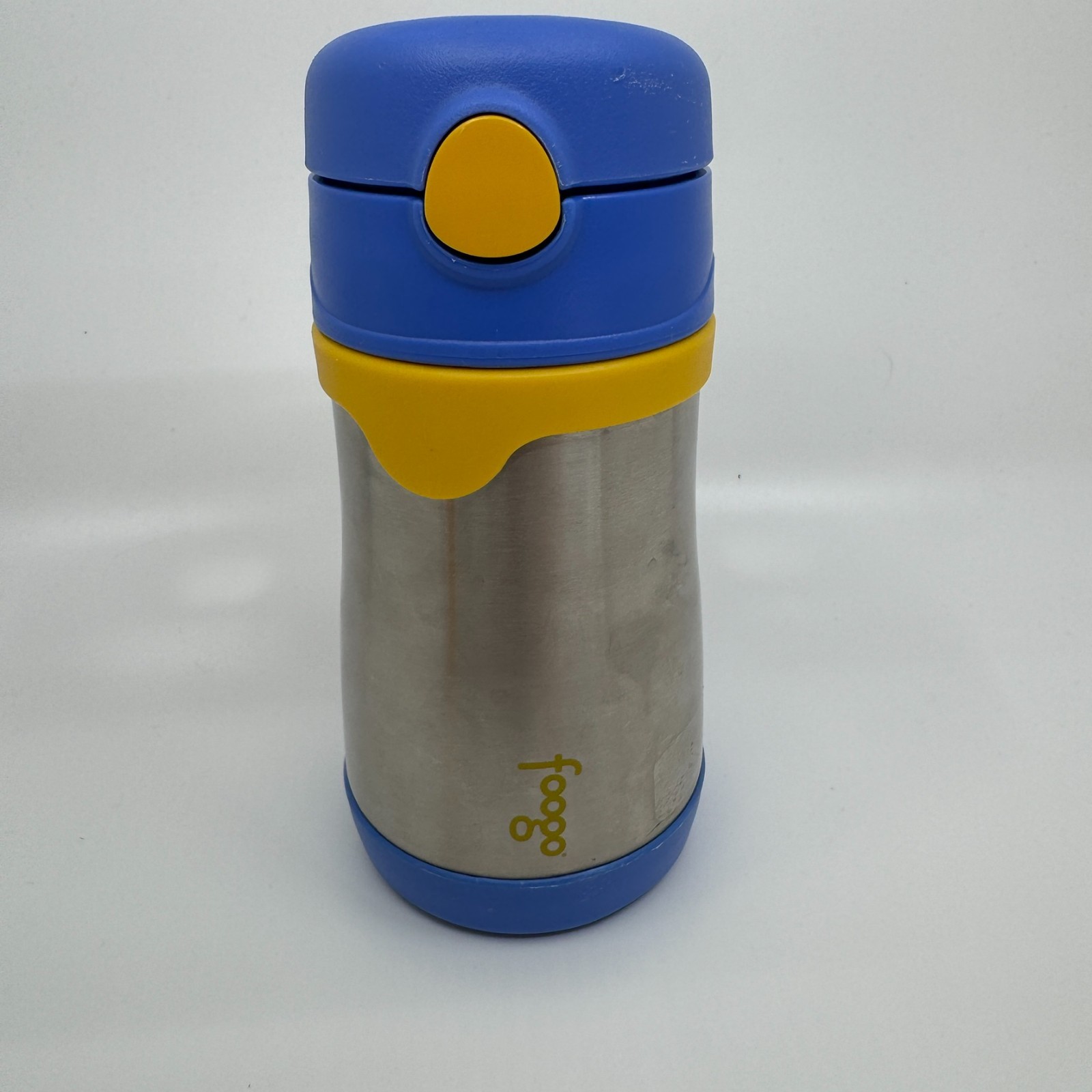 Blue Thermos Kids FOOGO Vacuum Insulated Stainless Steel 10-Ounce Bottles