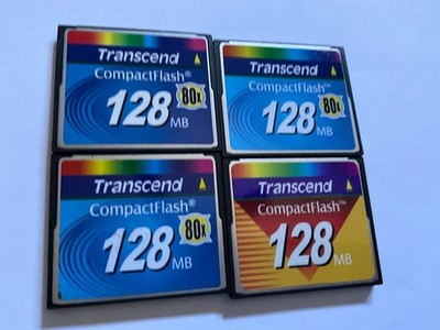 4pcs 128mb Transcend   Compactflash  CF I  memory card CF Router, NIKON CANON