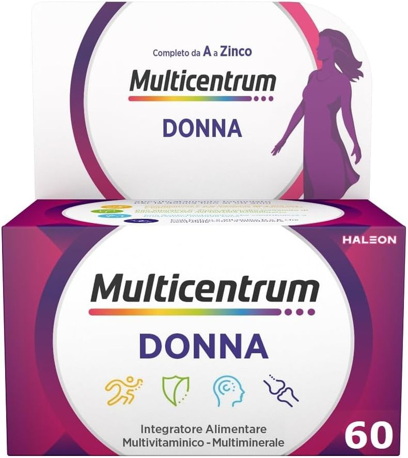 Integratore Donna Multivitaminico: Vitamina D3, K2 e Acido Folico per l'Energia