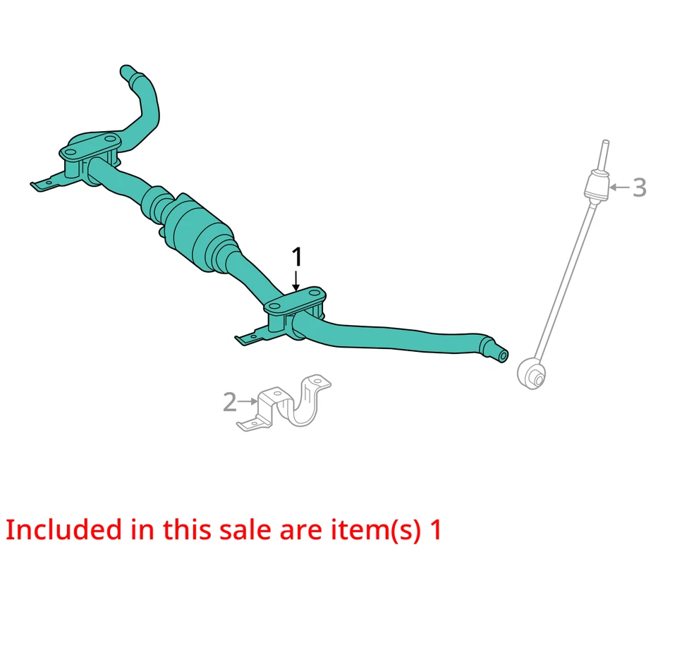 Barra estabilizadora delantera Clase GL 2014 AWD OEM 113 k millas - LKQ418048412 Foto 4 de 4