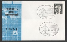 Germany 1974 Football World Cup Essen Cover. Fussball WM 74