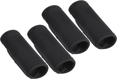 4 Pcs Neoprene Luggage Handle Wrap for Suitcase Tags Black 