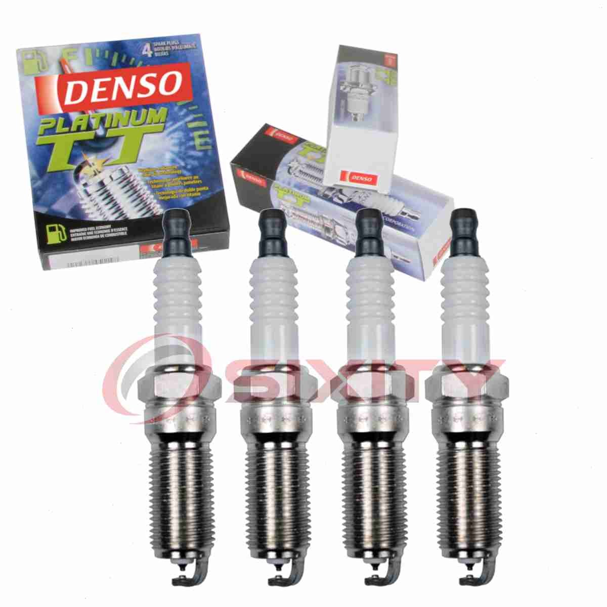 4 pc Denso Platinum TT Spark Plugs for 2007-2010 Saturn Sky 2.0L 2.4L L4 dx