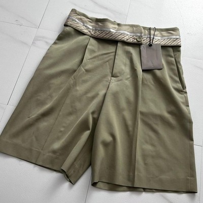 Dior Homme Gimmick Pants Khaki Wool Size L Men's with Tags Ships from Japan