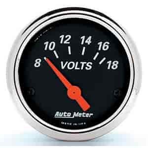 Auto Meter 1483 Designer Black Voltmeter