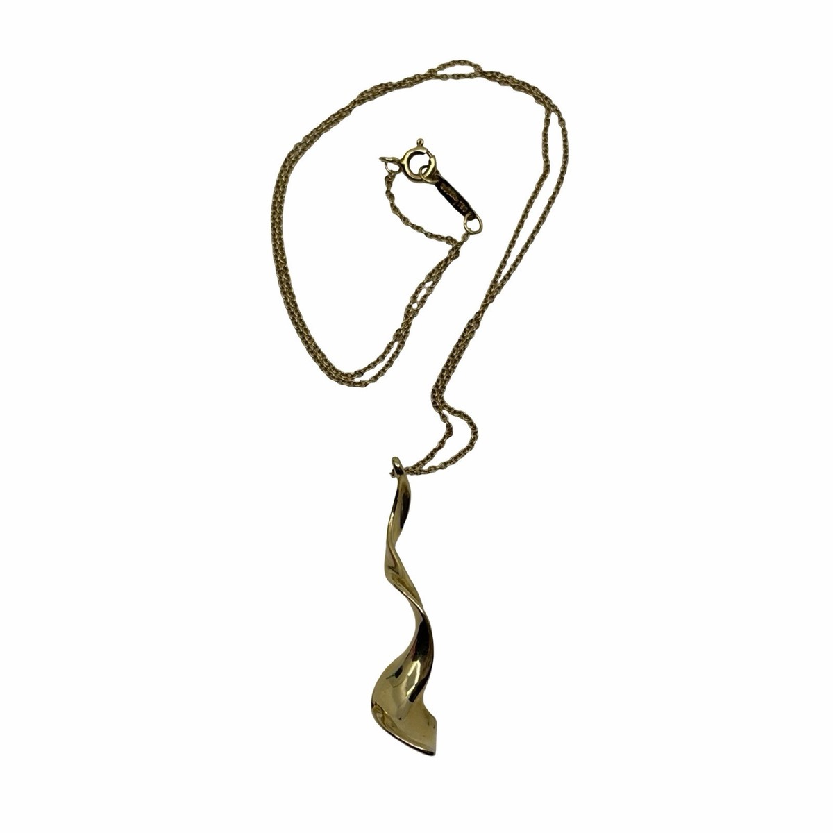 Tiffany & Co. 18K Gold Frank Gehry Orchid Twist Drop Pendant