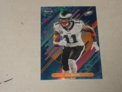 2025 Topps Finest RARE Blue Refractor #265 AJ Brown 94/99