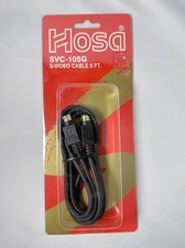 Hosa SVC-105G S-Video Cable with Gold Terminations 5ft - BRAND NEW