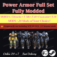 ✨PC Fallout 76✅Civil Engineer Armor Full Set/Power Armor Fully Modded + 20 Mods