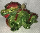 Pier 1 Imports Chinese Green Dragon Blown Glass Christmas Ornament Collectible — photo 1