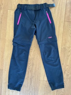 ✅ CMP Zip Off Outdoorhose Wanderhose Gr. 140 blau pink ✅