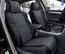 For Acura Tl 04-08 Iggee S.leather Custom Fit 2 Front Seat Covers Blackcharcoal For Acura Tl 04-08 Iggee S.leather Custom Fit 2 Front Seat Covers Blackcharcoal