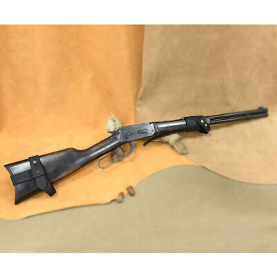 Suit of Full Leather Rifle No-Drill Harnessed Buttstock Mount with Sling Loop
