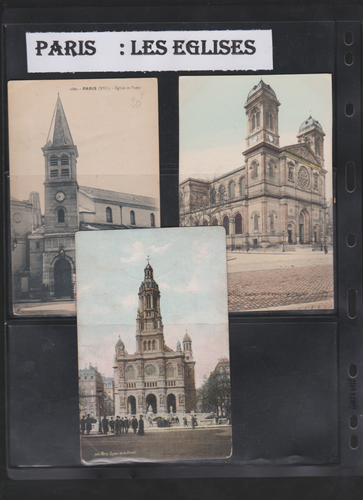 CPA PARIS Thème : EGLISES 20 cartes - Picture 2 of 6