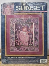 1995 SUNSET Dimensions 13930 AN ANGELS TOUCH No Count Cross Stitch 