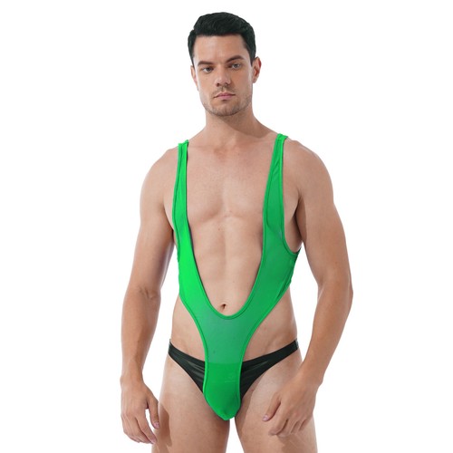 Men Sissy Bodysuit See-through Leotard Babydoll Crossdress Lingerie Pajamas AU - Picture 81 of 84