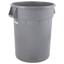 32gal Round Trash Can, Gray (1 Each)