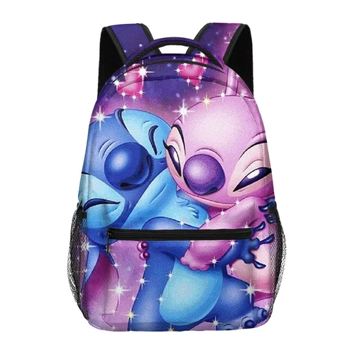Cartoon Stitch School Backpack Laptop Bags Kids Handbag Travel Bag Teenagers Bag - Picture 5 of 56