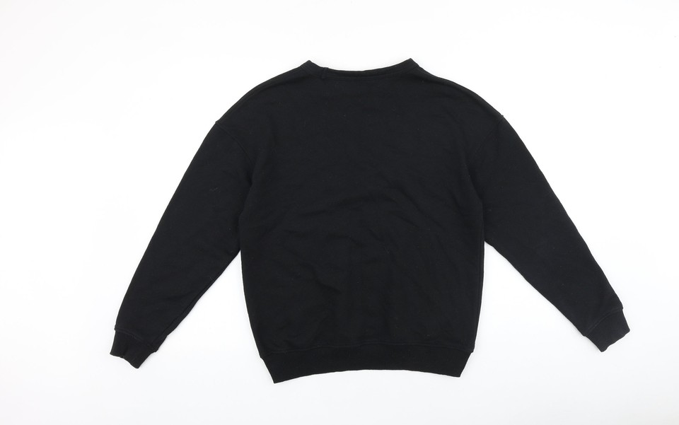 YOURS Plus Size Black 'Off Duty' Slogan Sweatshirt | Yours Clothing