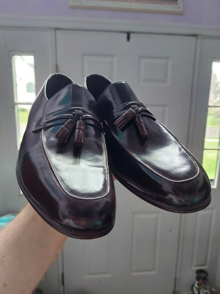 Nuevo de Lote Antiguo Regal Executive Club Marrón Cuero Borla Mocasines Zapatos de Vestir Para Hombre 11.5 D Foto 2 de 4