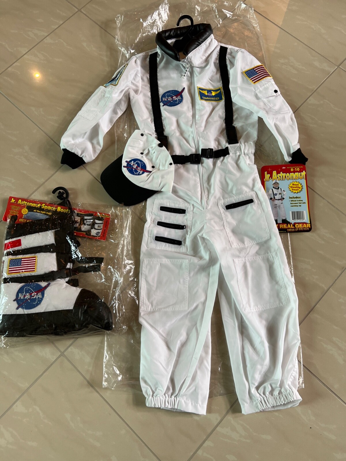 For Boys With Space Boots Size 8-10 & Helmet