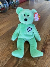 Vintage Ty Beanie Baby Kicks the Soccer Bear   Original Batch 1998